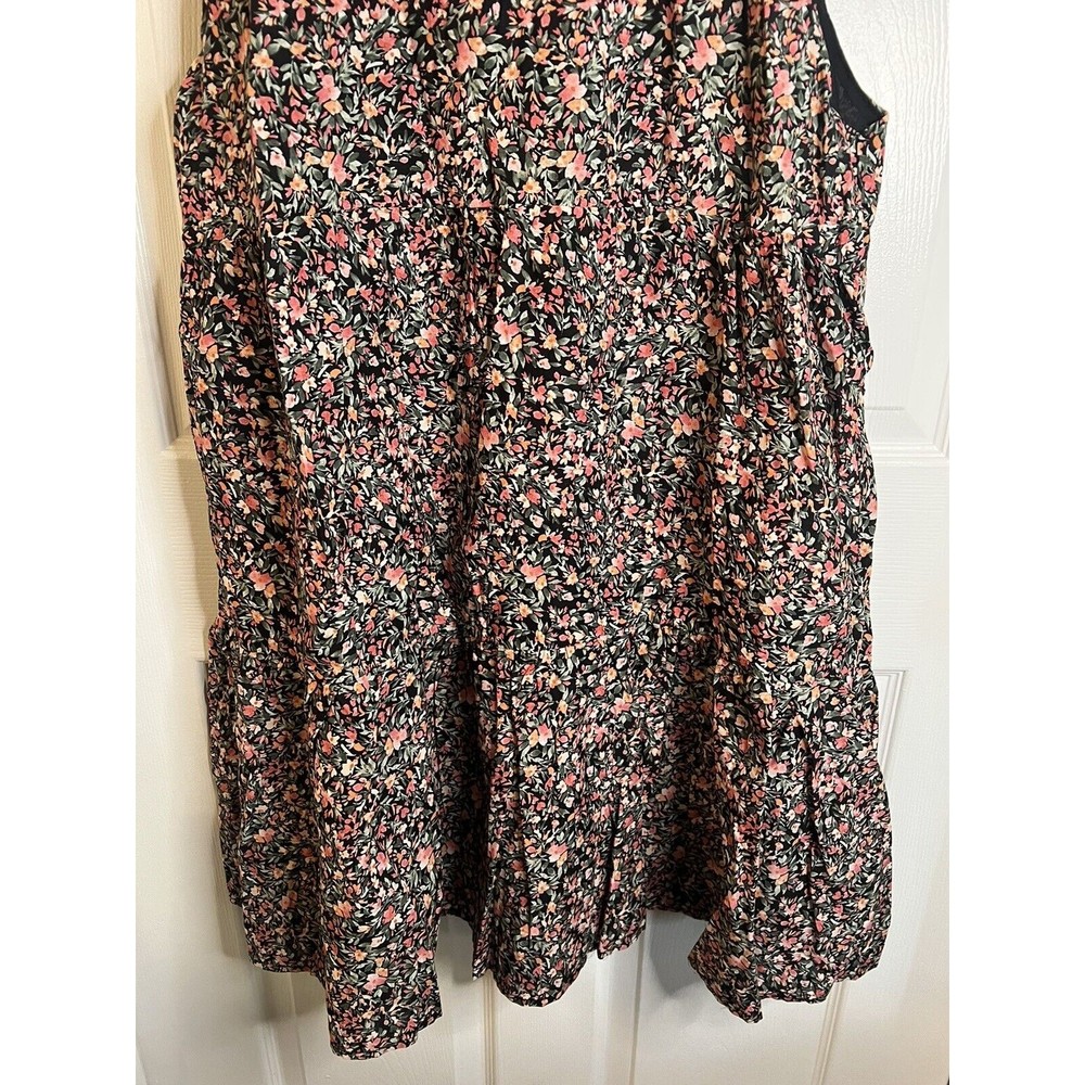 BB Dakota Sleeveless Tiered Black Floral Dress Size XL NWT - Picture 7 of 14